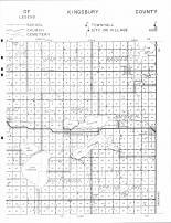 Kingsbury County Highway Map 2, Kingsbury County 1957